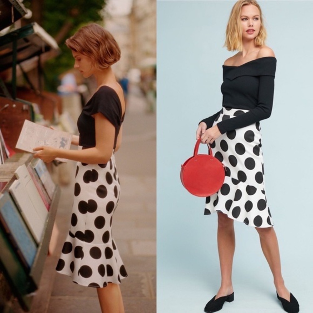 Maeve Retro Flounce Skirt